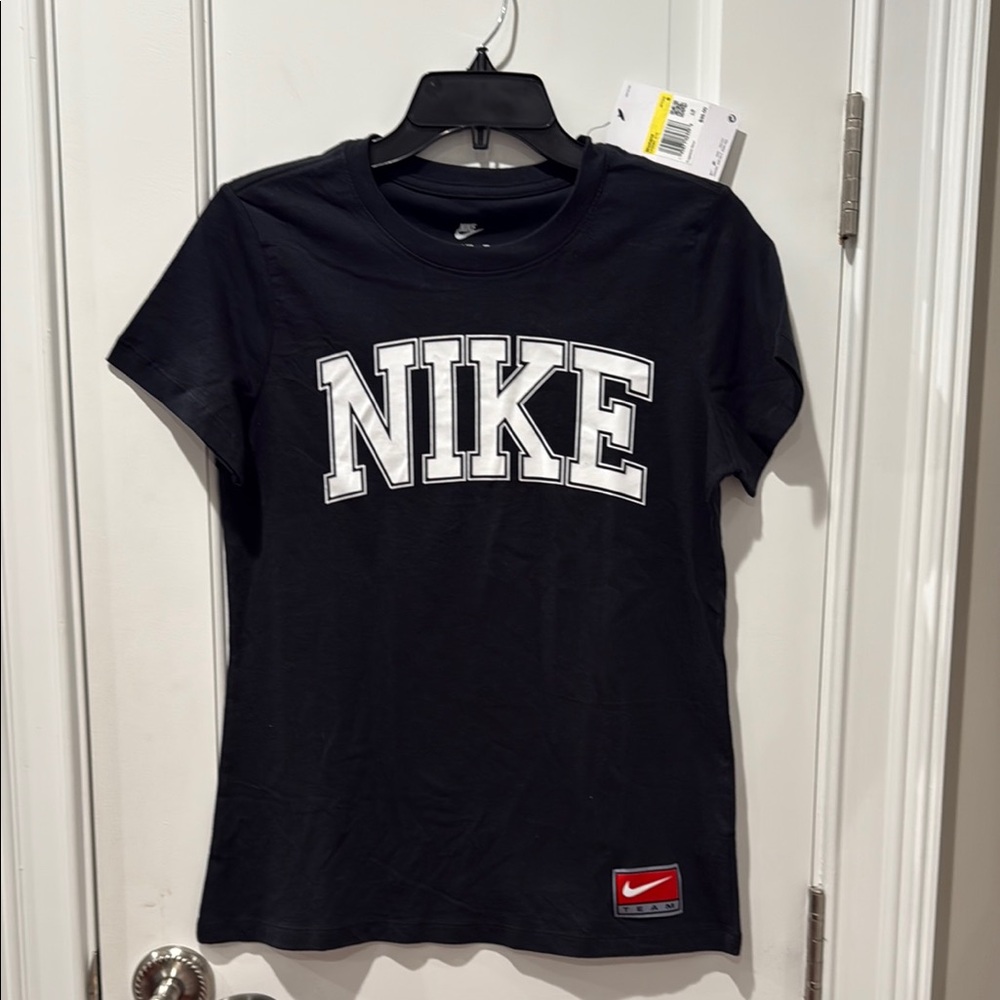 Nike Black T-Shirt with White Lettering